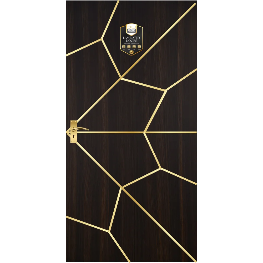 Golden Laminated doors by Rehome Premium